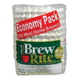 500 Pack Filtro Para Café Molido Tipo Canasta Brew Rite