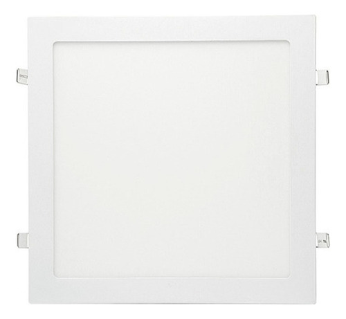 Panel Plafones Led Sica Techo 24w Cuadrado Backlit Embutir Color Blanco