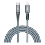 Cabo Usb-c + Lightning I2go Certificado Mfi 2m 3a Chumbo