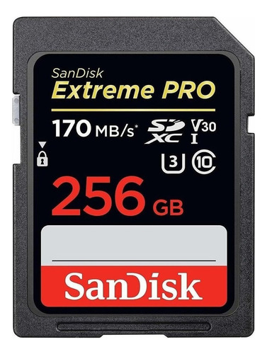 Tarjeta De Memoria Sandisk Sdsdxxy-256g-gn4in  Extreme Pro 256gb