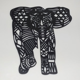 Figura Geométrica Decorativa En Mdf Elefante Mandala