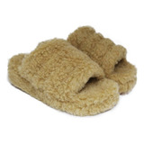 Pantuflas Plataforma Altas Térmicas Y Peluditas