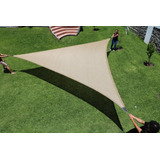 Velaria Malla Sombra Triangular. De 3.6x3.6x3.6. Impermeable