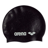 Gorra Silicona Arena Natacion Adulto Pileta Reciclable Color Negro Diseño De La Tela Lisa