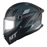 Casco Moto Integral Mt Stinger 2 Zivze C2 Gris Mate 