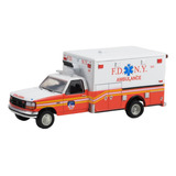 Greenlight First Responders Ambulancias 1/64 Nyc Fdny Custom Color Rojo