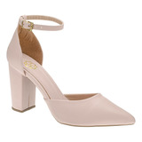 Sapato Feminino Scarpin Bico Fino Salto Alto Grosso 027.9200