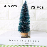 72pcs Mini Arboles De Navidad De 4,5 Cm, Pinos Pequeños