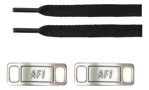 Agujetas Con Placas Para Tenis Nike - Blanco Y Negro | Meses sin interés