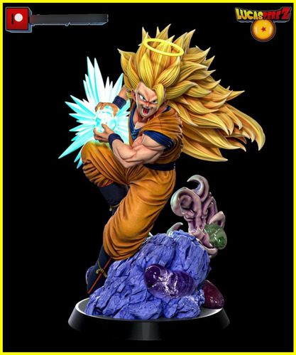 Action Figure Stl Goku Ssj3 Especial