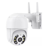 Camera Segurança Gira 320° Smart Ip Wifi Icsee  Dome Full Hd Cor Branco