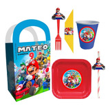 Cotillón Mario Kart Cumpleaños Personalizado Niños