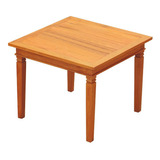 Mesa De Jantar 1x1m Madeira Maciça Natural