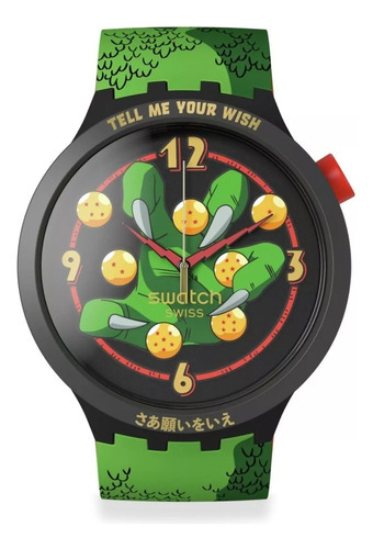 Reloj Swatch X Dragon Ball Z Sb01z102 Shenlong /jordy