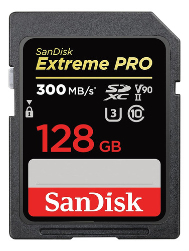 Tarjeta De Memoria Sandisk Extreme Pro 128gb V90 Ii 300mb/s