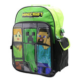 Mochila Minecraft Espalda 18 Pulgadas Mi111-calidad Cresko