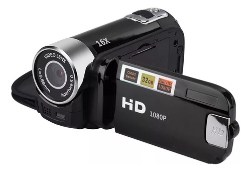 Câmera De Vídeo Digital Com Zoom 16x E Gravador 1080p
