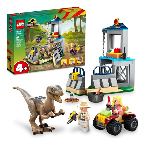 Lego Jurassic Park 76957 Huida Del Velocirraptor