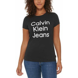Camiseta Calvin Klein Logo Mujer Tee Original Playera