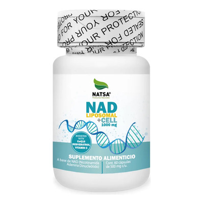 Nad +cell 60 Cápsulas, Nicotinamida Adenina Dinucleótido, Anti-edad, Mejora Flujo Sanguineo, Salud Cerebral, Calidad Premium | Meses sin interés