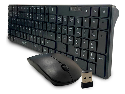 Teclado Slim Moderno Com Mouse Sem Fio Envio Imediato