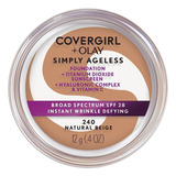Covergirl + Olay Simply Ageless Base De Maquillaje Spf 28 Tono 240 Natural Beige