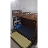 Cama Triplex C/ Dois Colchões, Baú, Cadeira Auxiliar (usada)