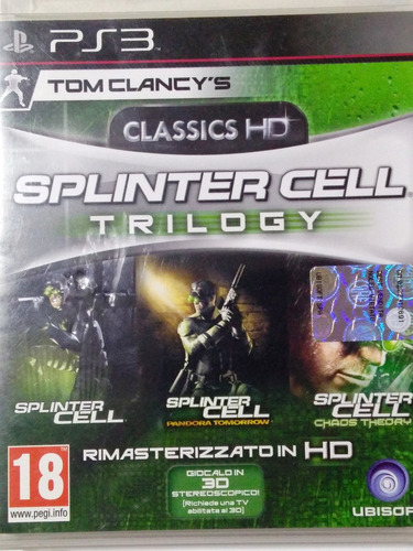 Tom Clancy's Splinter Cell Trilogy Juego Fisico Español Ps3