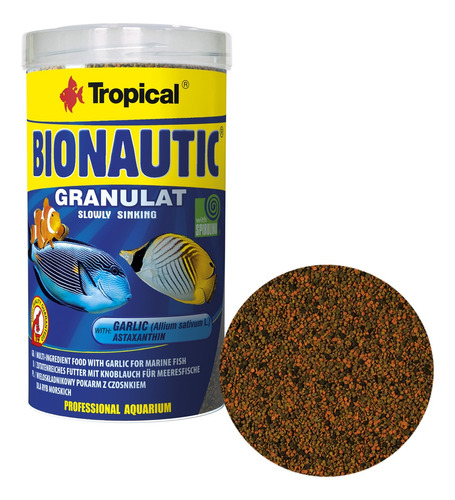 Ração Para Peixes Marinhos Tropical Bionautic Granulat 275g