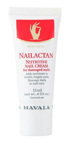 Mavala Nailactan Cream - Creme Fortalecedor De Unhas - 15ml