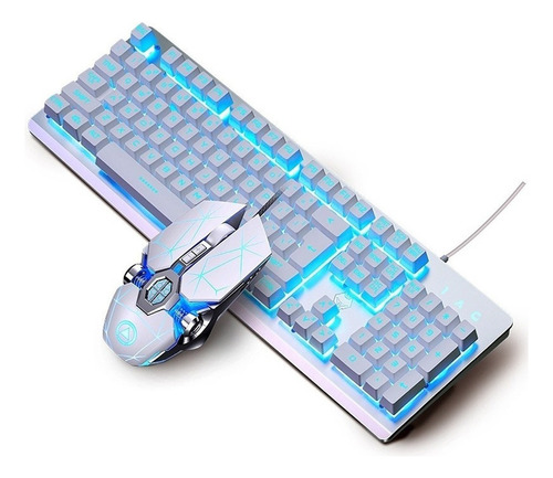 Teclado Táctil Mecánico Con Kit De Ratón