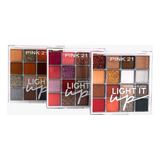 Paleta 16 Tonos De Sombras Y Glitter Light It Up Pink 21 Sombra Tono 02