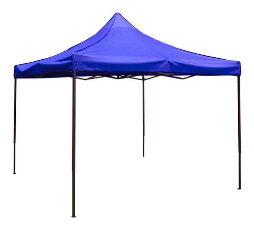 Tenda Praia Gazebo Dobrável Impermeável 3x3m Barraca Camping Cor Azul