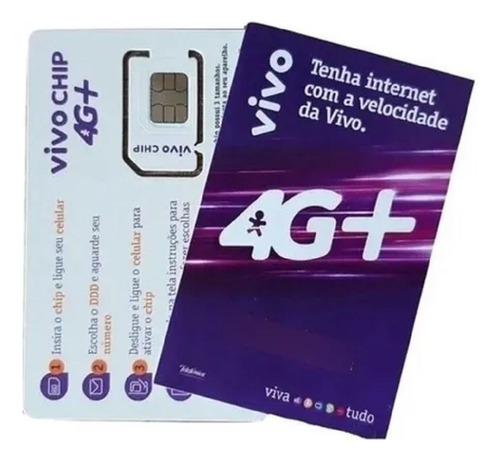 Kit 10 Und Chip Vivo Triplo Corte 4g Ddd Automático Atacado