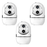 Camara De Seguridad Wifi Gadnic X3 1080p Vision Noctura Color Blanco