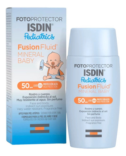 Fotoprotector Isdin Pediatrics Fps 50+ Mineral X50ml