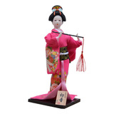Estatua Tradicional Asiática Kabuki Figura De Escritorio