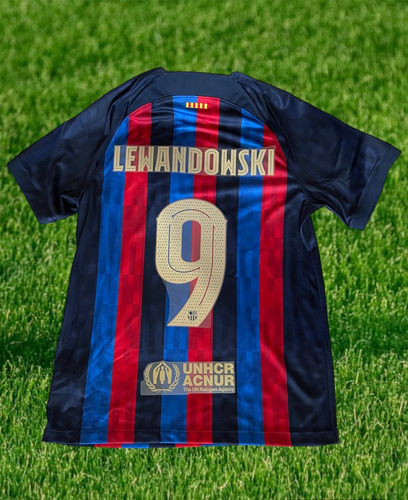 Jersey Original Fc Barcelona 22-23 Champions Lewandowski