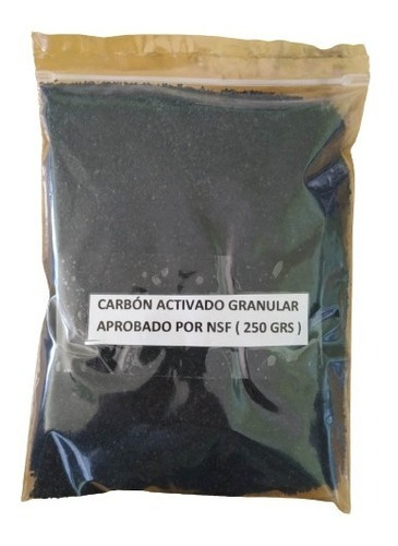 Carbón Activado Granular Filtro Agua X 250grs Cascara Coco