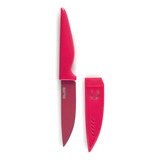 Cuchillo De Cocina Multiuos Rosa Con Antiadherente Ibili