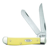 Cuchillo Navaja Plegable Case Xx Wr Mini Trapper Amarillo