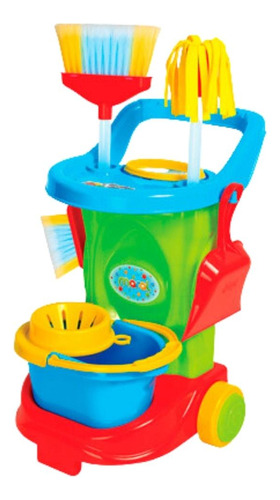 Carrinho De Limpeza Infantil Cleaning Trolley Color - Maral