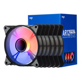 Cooler Fan Aigo Ar12pro 120mm Com Controlador Rgb Kit 6 Fans