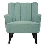 Silla Acento Lsspaid, Tapizada, Moderna, Sala, Verde, 1