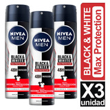 Desodorante Nivea Invisible Black & White Max Protection X 3