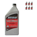 Óleo De Motor Quicksilver 2 Tempos Tc-w3 2 Tempos Para Veículos Náuticos 1 Kit De 6 Unidades / 1l