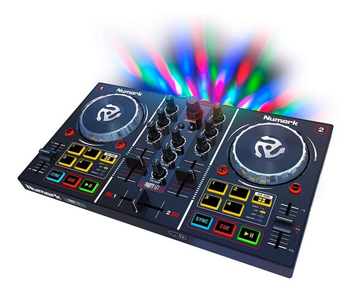 Controlador Dj Numark Partymix Mezcladora Consola C/ Luces