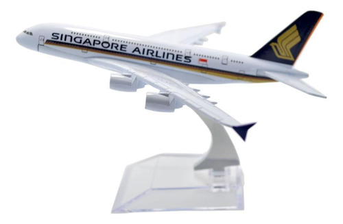 Avion A Escala 1:400 Airbus A380 Singapor Airlines De Metal