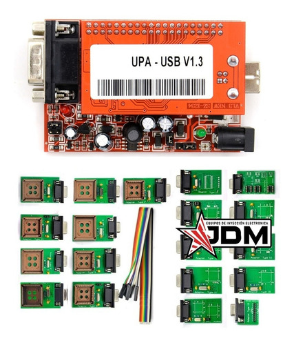 Programador Upa V1.3 Kit 20 Adaptadores Full + Cable Dv9 + Scripts