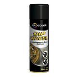 Tinta Spray Envelopamento Liquido Dip Wheel 500ml Pretofosco